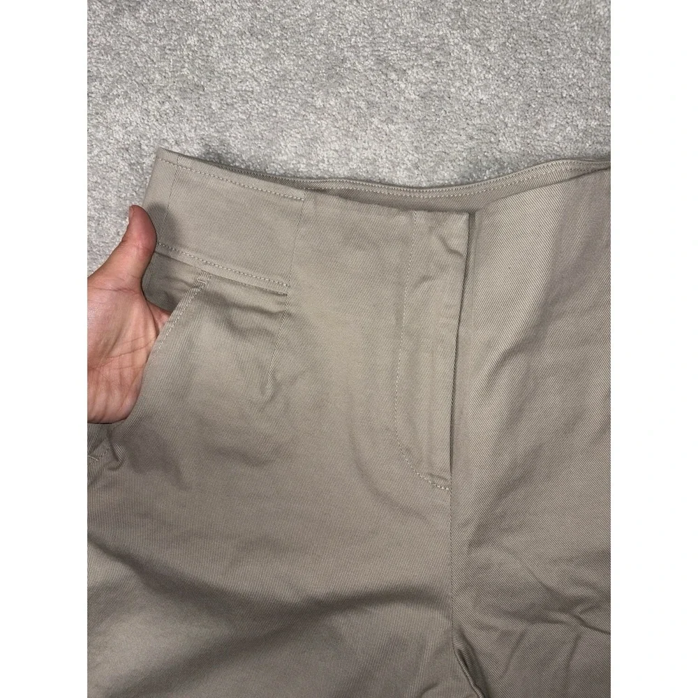 boden‎ cropped wode leg beige pants size 10p